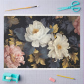 Vintag Dark Florals Seidenpapier (Basteln)