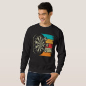 Vintag Dartboard Bullseye Arrow Dart Lovers Sweatshirt (Vorne ganz)