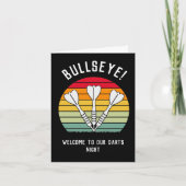 Vintag Darts Sunset Einladung (Vorderseite)