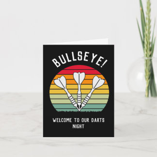 Vintag Darts Sunset Einladung