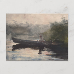 Vintag Das Ende des Tages, Adirondacks von Homer Postkarte