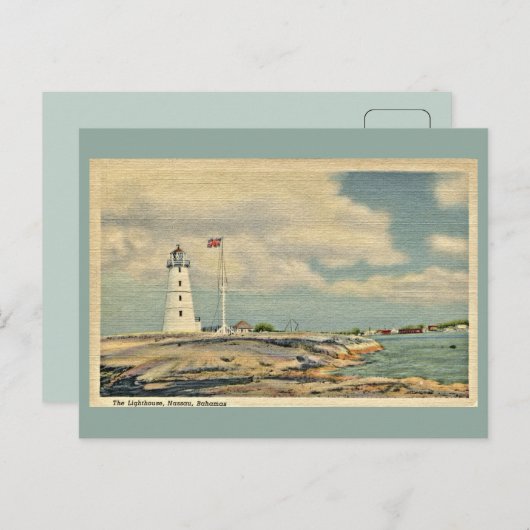 Vintag Das Leuchtturm Nassau Bahamas Postkarte (Vorne/Hinten)