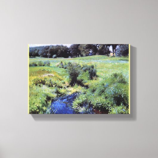 Vintag Das Pool-Medfield von Dennis Bunker Leinwanddruck (Vorderseite)