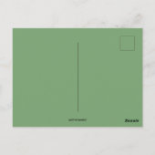 Vintag Das Tragen von Grün und Kleeblättern Postkarte (Rückseite)