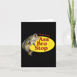 Vintag, dass mein Bro anhält zu fischen Karte