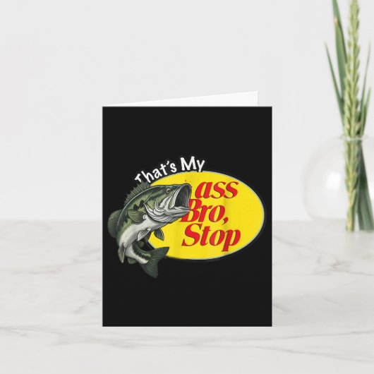 Vintag, dass mein Bro anhält zu fischen Karte (Vorderseite)