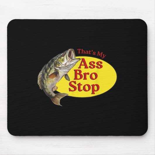 Vintag, dass mein Bro anhält zu fischen Mousepad (Vorne)