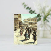 Vintag Davids Street Jerusalem Israel 1950 - 1977 Postkarte (Stehend Vorderseite)