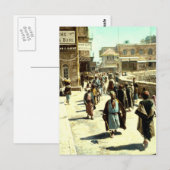 Vintag Davids Street Jerusalem Israel 1950 - 1977 Postkarte (Vorne/Hinten)