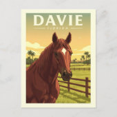 Vintag Davie Florida Postkarte (Vorderseite)