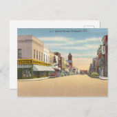 Vintag Davis Street, Culpeper, Virginia Postkarte (Vorne/Hinten)
