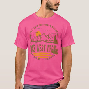 Vintag Davis West Virginia Mountain Wandern T-Shirt