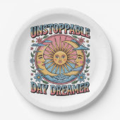 Vintag Day Dreamer Pappteller (Vorderseite)