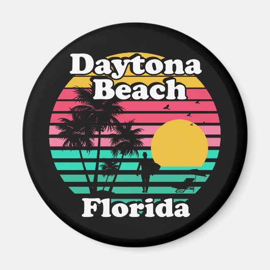 Vintag Daytona Beach Florida Magnet (Vorne)
