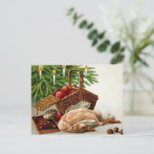 Vintag Dead Duck Weihnachtskarte Postkarte (Stehend Vorderseite)