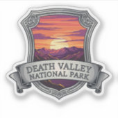Vintag Death Valley Nationalpark Souvenir Aufkleber (Vorderseite)