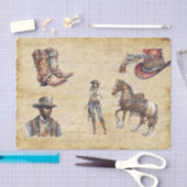 Vintag Decoupage Western Steampunk Seidenpapier (Handwerk)