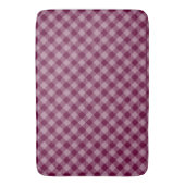 Vintag Deep Pink Karo Gingham Pattern Badematte (Vorderseite Vertikal)