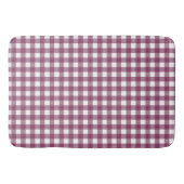 Vintag Deep Pink Karo Gingham Pattern Badematte (Vorderseite)