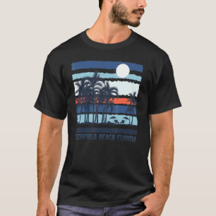 Vintag Deerfield Beach Florida Summer 80er Beach S T-Shirt