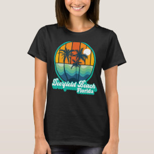 Vintag Deerfield Beach Florida Summer 90s Beach S T-Shirt