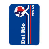 Vintag Del Rio Texas Magnet (Vertikal)