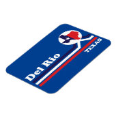 Vintag Del Rio Texas Magnet (Linke Seite)