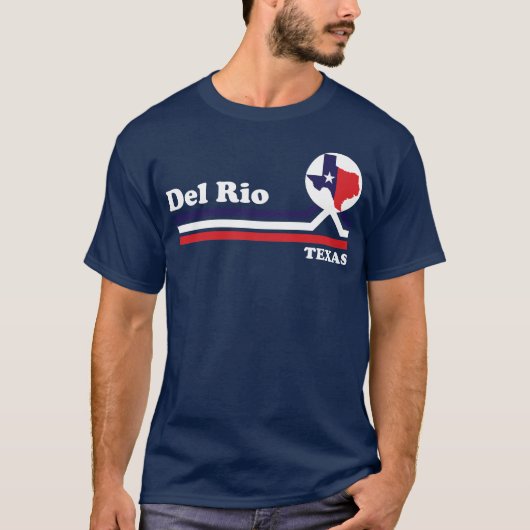 Vintag Del Rio Texas T-Shirt (Vorderseite)