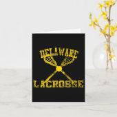 Vintag Delaware Lacrosse Karte (Gelbe Blume)