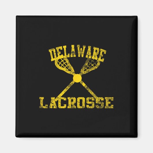 Vintag Delaware Lacrosse Magnet (Vorne)