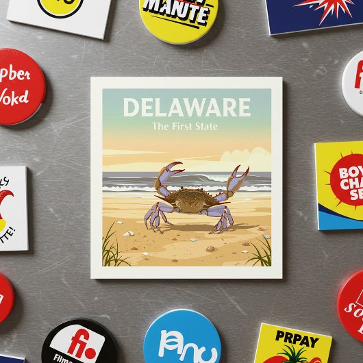 Vintag Delaware Magnet