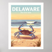 Vintag Delaware Poster (Vorne)