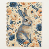 Vintag Delft Blue Rabbit Osterplaner Planer (Vorderseite)