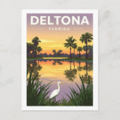 Vintag Deltona Florida Postkarte (Vorderseite)