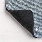 Vintag Denim Blue Jeans Look Mousepad (Ecke)