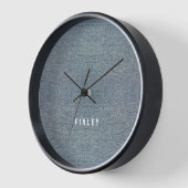 Vintag Denim Blue Jeans Look Uhr (Winkel)