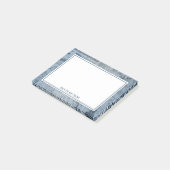 Vintag Denim Sketches Jeans Texture Name Post-it Klebezettel (angewinkelt)