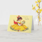 Vintag - Denken Sie an Ihren Geburtstag, Karte (Gelbe Blume)