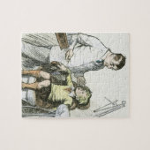 Vintag Dental, Zahnarzt mit Junge im Stuhl Puzzle (Horizontal)