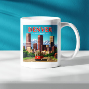 Vintag Denver Colorado Kaffeetasse