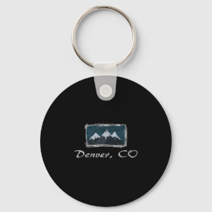 Vintag Denver Colorado Winterski Spaß Schlüsselanhänger