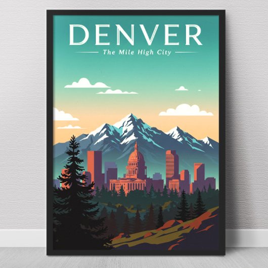 Vintag Denver Poster