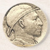 "Vintag-DEPRESSION-HOBO NICKLE Untersetzer" Getränkeuntersetzer (Vorne)