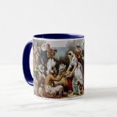 Vintag Der Erste Erntedank 1621 Jean Ferris Tasse (Vorderseite Links)