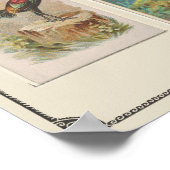 Vintag Design International Roosters Kitchen Poster (Ecke)