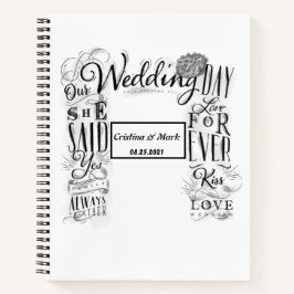Vintag Design Wedbook Notizblock