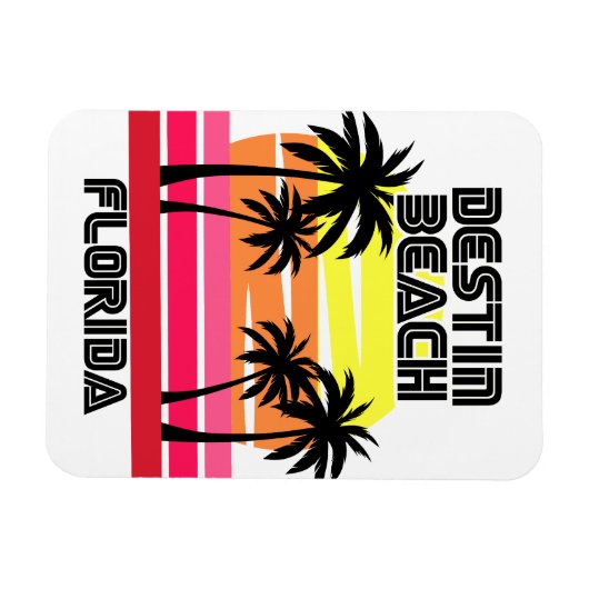 Vintag Destin Beach Florida Magnet (Horizontal)