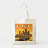 Vintag Detroit Michigan Tragetasche (Vorne)
