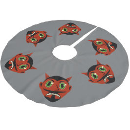 Vintag Devil Brushed Polyester Tree Skirt Weihnachtsbaumdecke