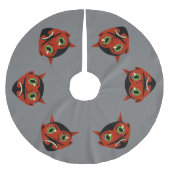 Vintag Devil Brushed Polyester Tree Skirt Weihnachtsbaumdecke (Vorderseite)